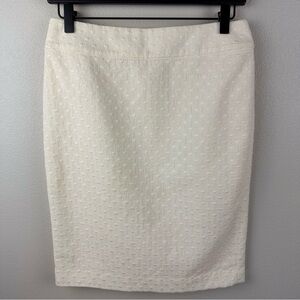 Ann Taylor Classy Pencil Skirt Ivory‎ Women's Size 2